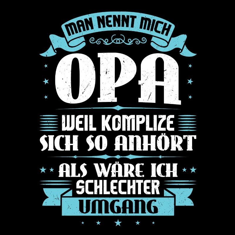 Opa komplize lustiges Großvater