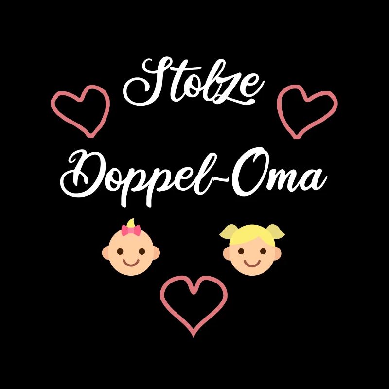 Stolze Doppel Oma Enkelkinder