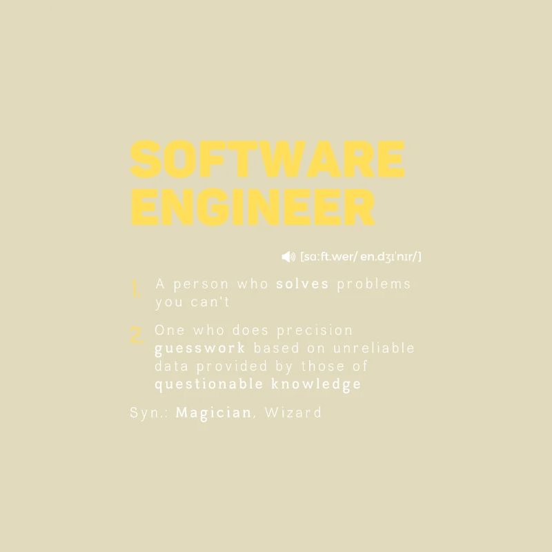 Lustige Software Engineer Definition Computer Dev