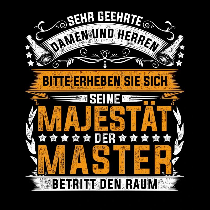 Abschluss Mastertitel Majestät Master Absolvent
