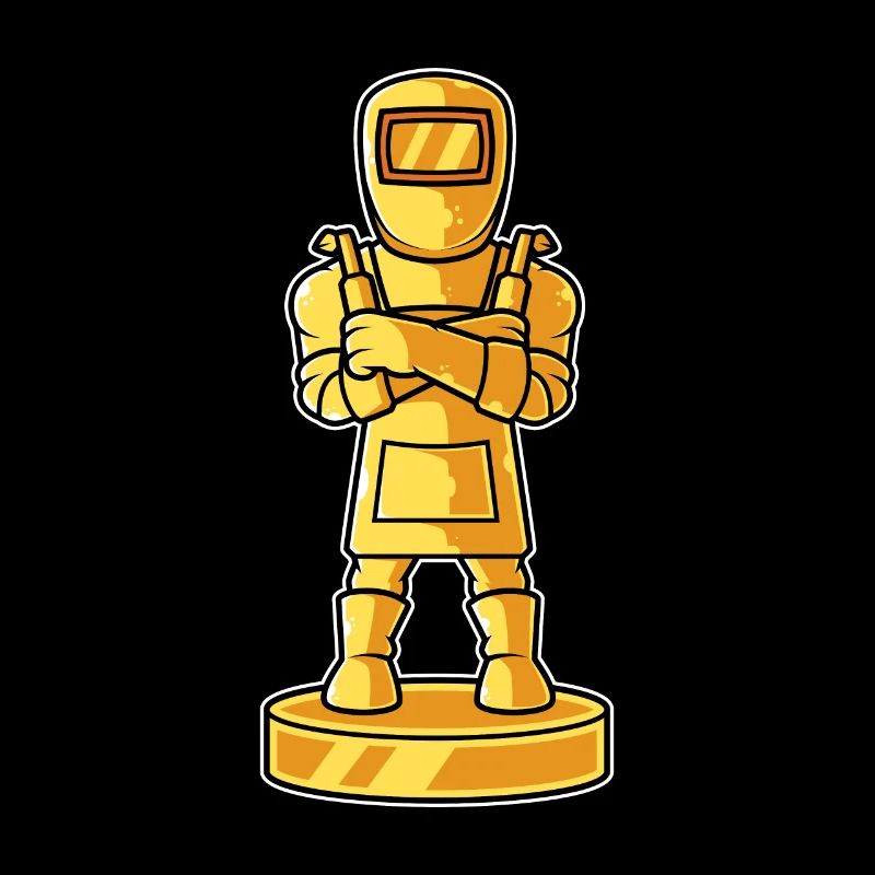 Goldene Trophäe Schweißer
