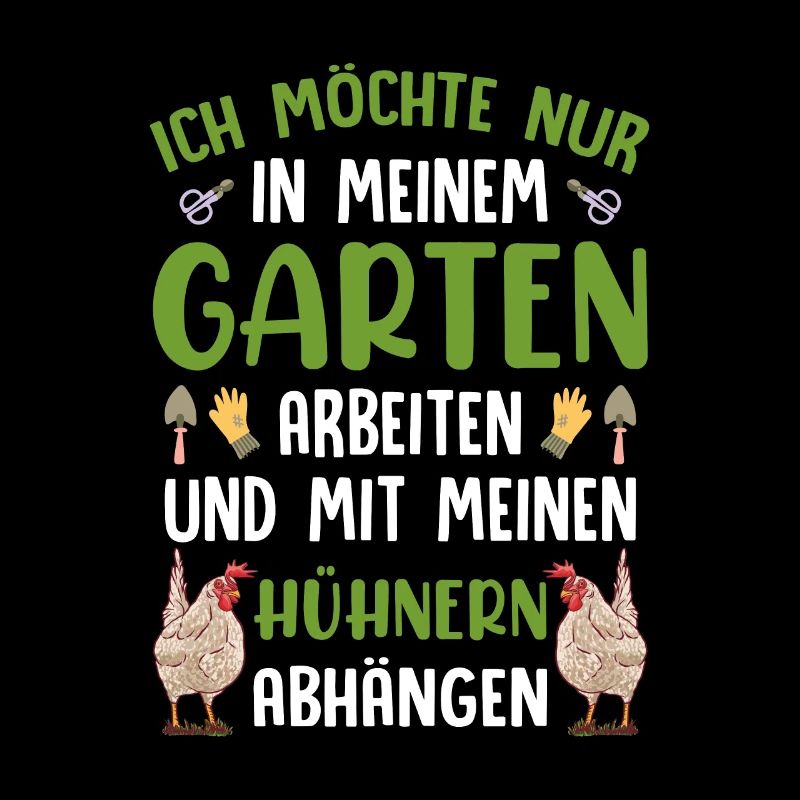 Gärtner Gärtnerin Hühner Garten