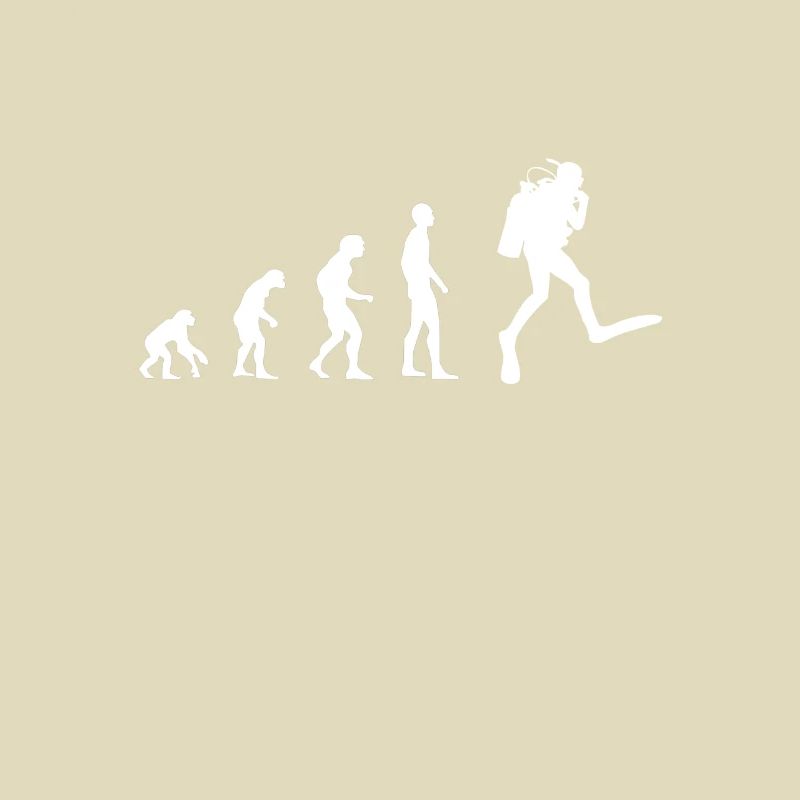 Tauchen Evolution | Menschen Entwicklung Idee