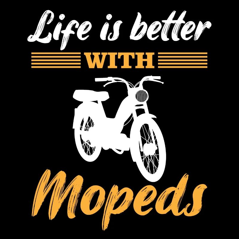 Moped Mopedfahrer Motorroller Spruch Geschenk