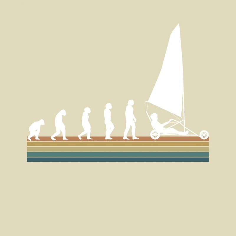 Vintage Retro Evolution Strandsegler