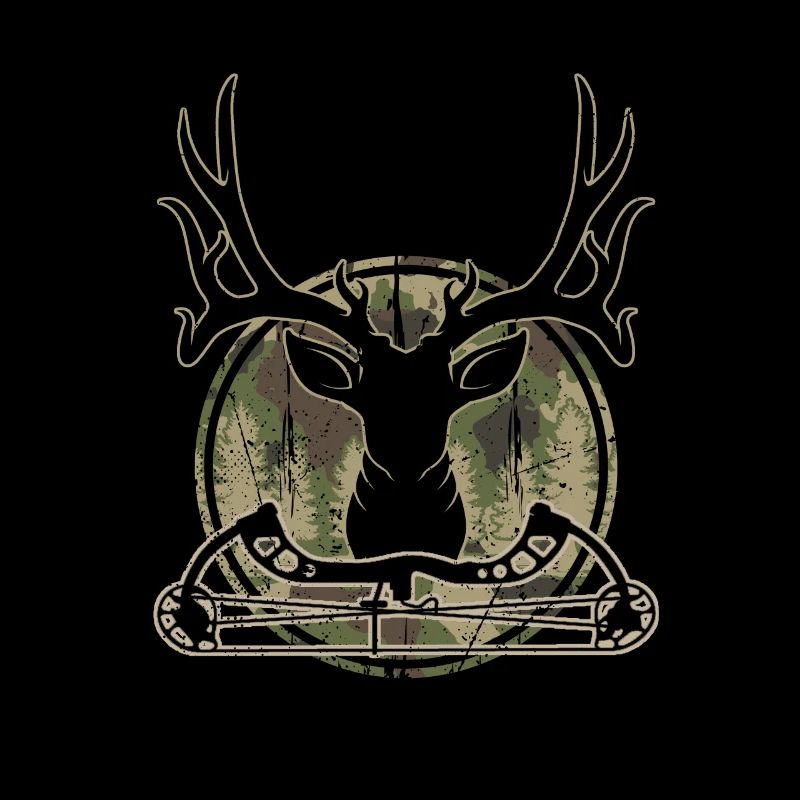 Deer Head Compound Bow Hunter Bow Arrow & Bow