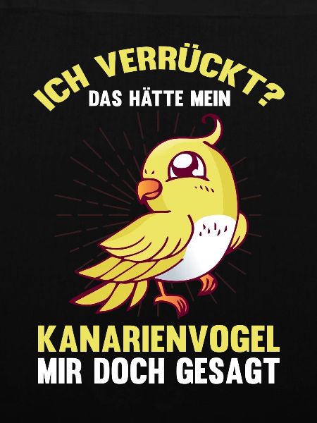Vogel Verrückter Kanarienvogel