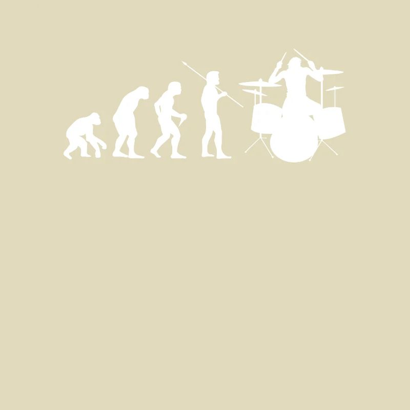Human Evolution Drum Musician Drummer