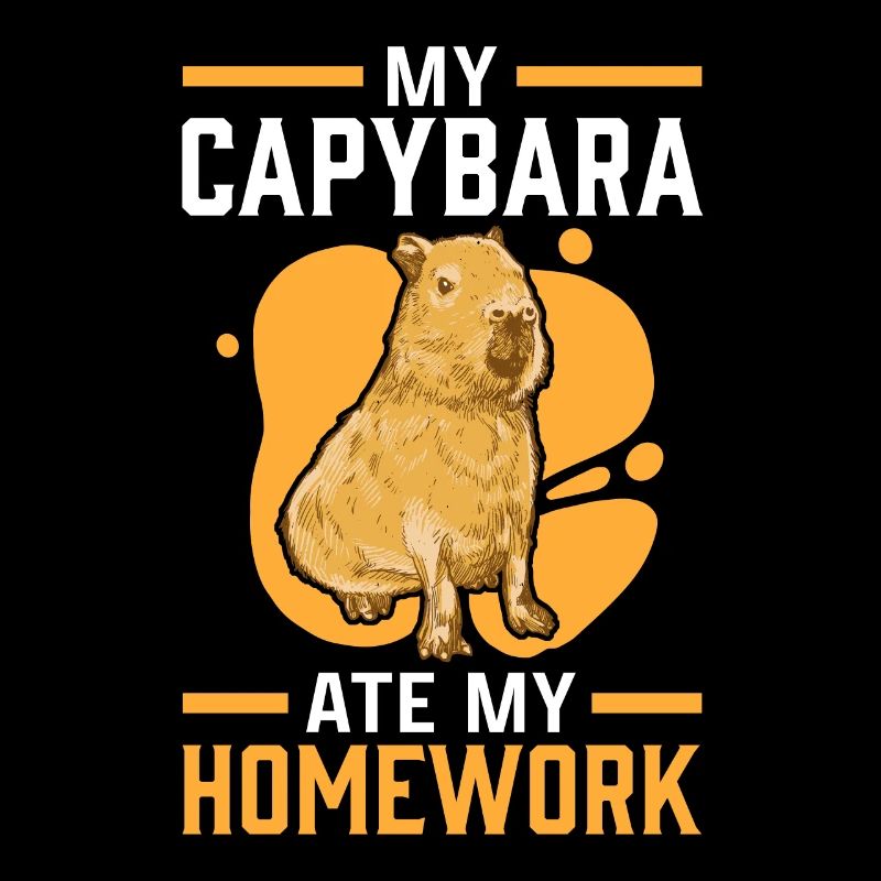 Capybara devoirs mangé capybara