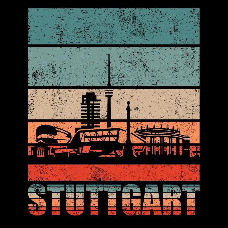Stuttgart Skyline Geschenkidee