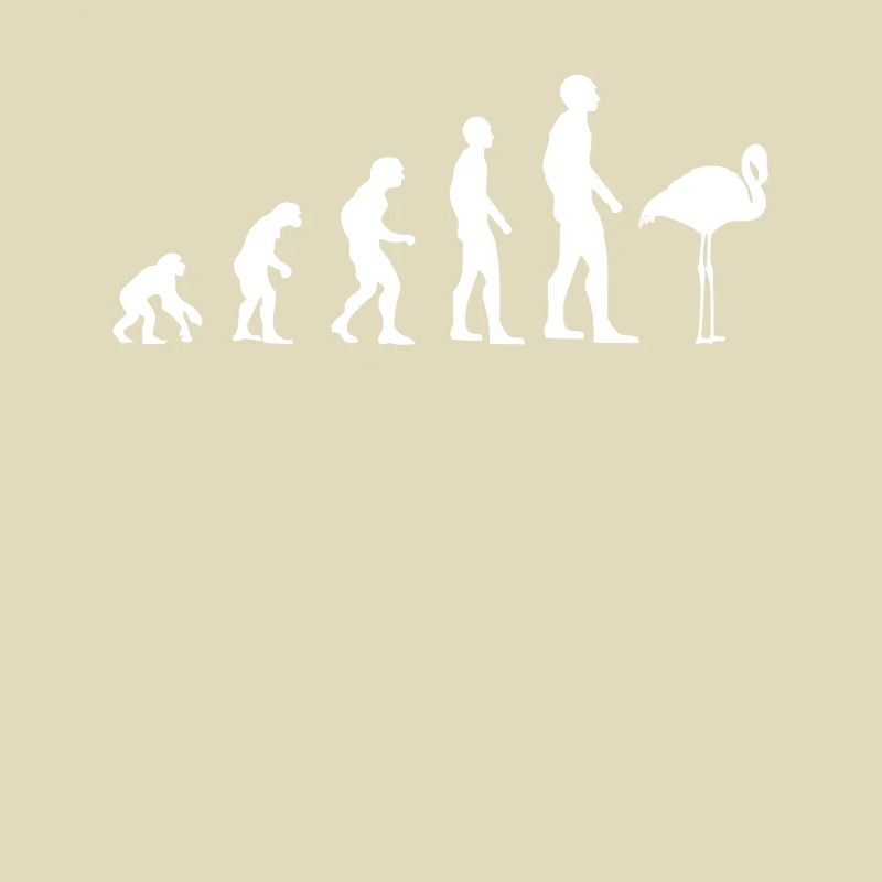 Flamingo Vogel Süß Zoo Tier Evolution Geschenk