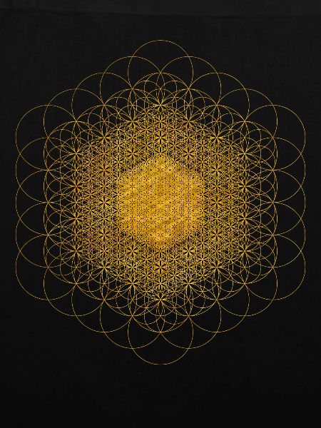 Fraktale dimensionale Blume des Lebens