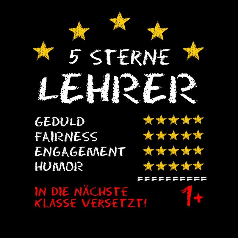 Lehrer Zeugnis Spruch 5 Sterne Lehrer