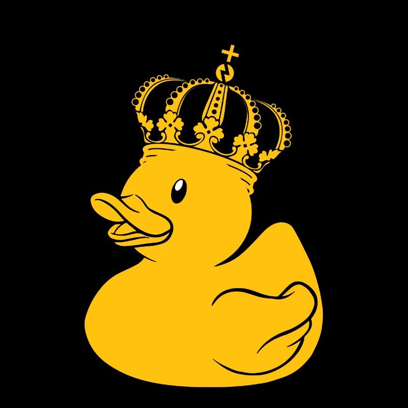 Gummiente Geschenk Queen King Krone