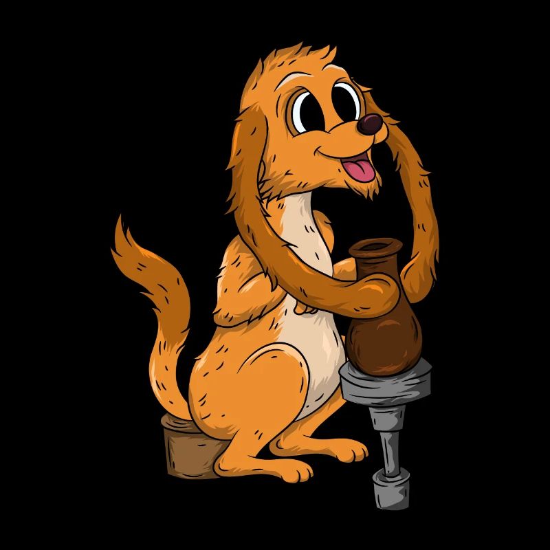 Töpfern Hund