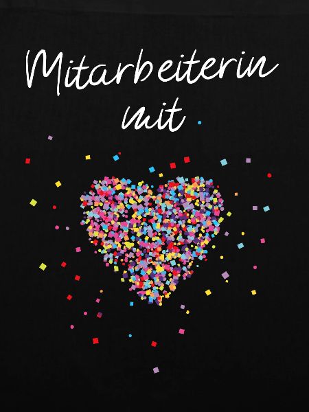 Mitarbeiter mit Herz Kollegin Angestellt