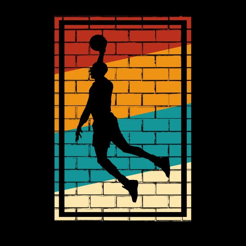 Basketball Logo Retro