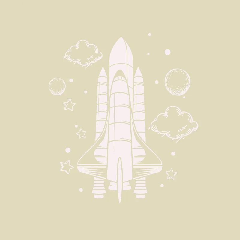 Vaisseau spatial - Astronaute spatial de fusée