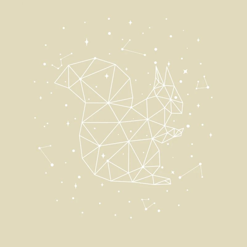 Sternbild Squirrel Constellation Eastern Gray Fox