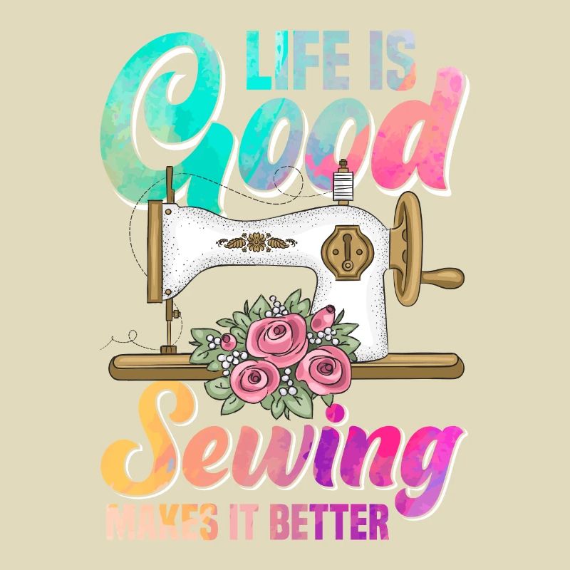 Sewing Machine Thread Spool Fabric Patterns Quilti