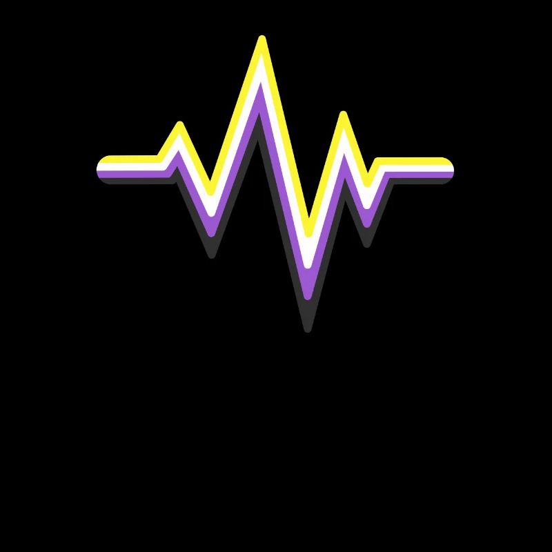 Gender Non-binary Heartbeat Non Conforming Pride