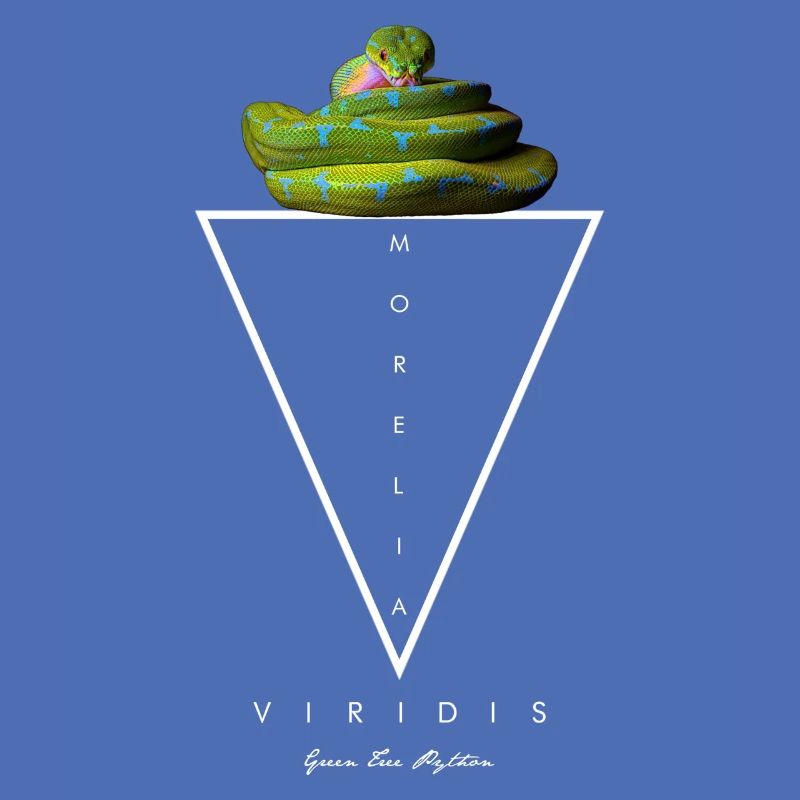 Arbre vert Python Géométrique moderne