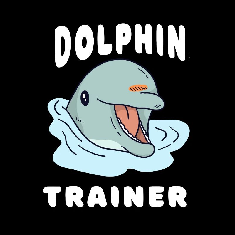 Cute dolphin design n dolphin trainer