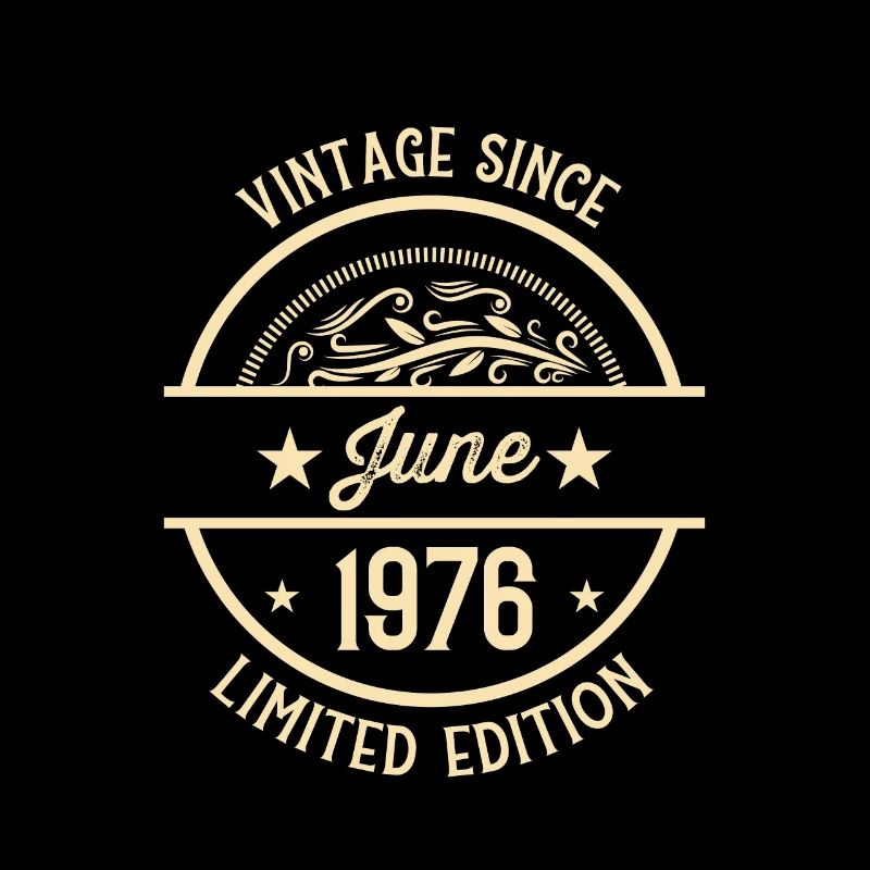 Geburtstag Vintage seit Juni 1976