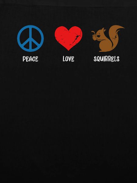 Peace Love Squirrels Squirrel Fuchshörnchen