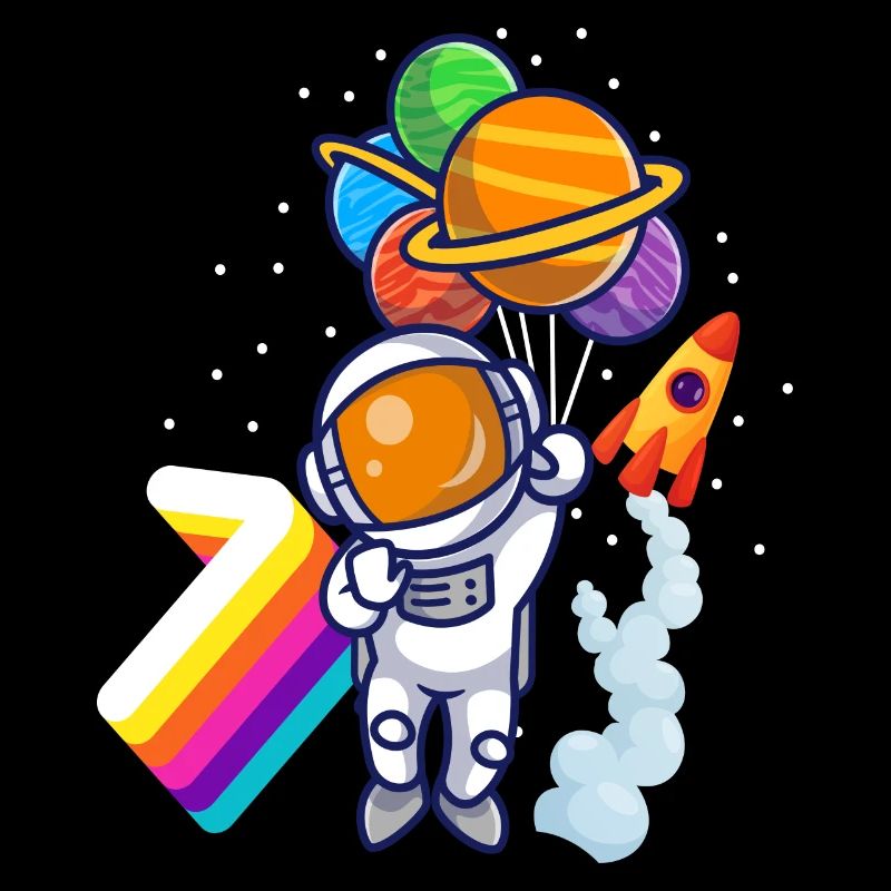 Astronaut 7th Birthday Space Boy Gift