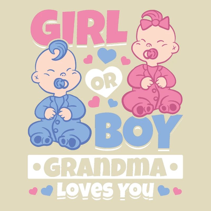 Mädchen oder Junge Oma liebt dich - Geschlecht des