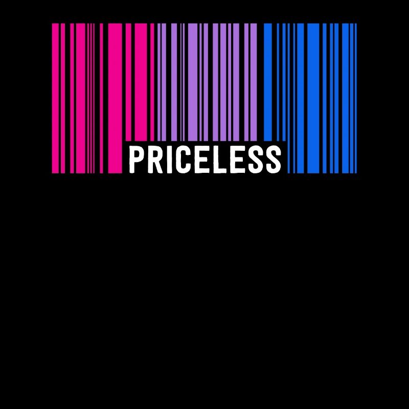 Inestimable Bisexual Pride Code à barres Subtil Bi Flag