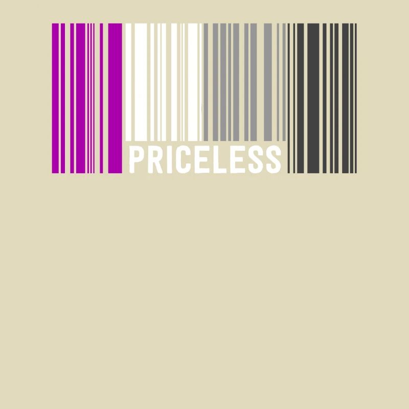 Inestimable Asexual Pride Code à barres Subtle Ace Flag