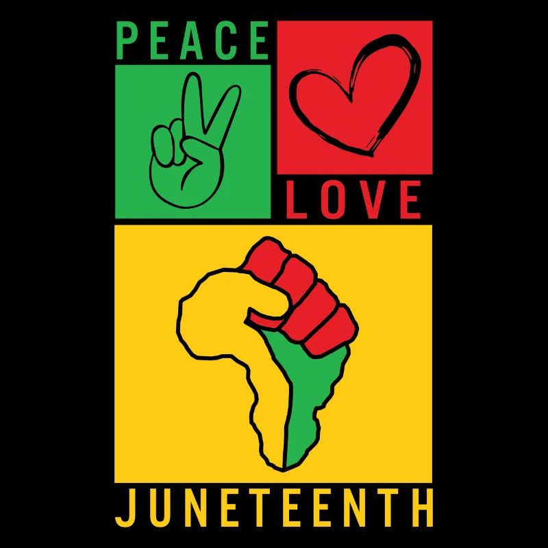 Juneteenth 1865 Chemise, Peace Love Juneteenth