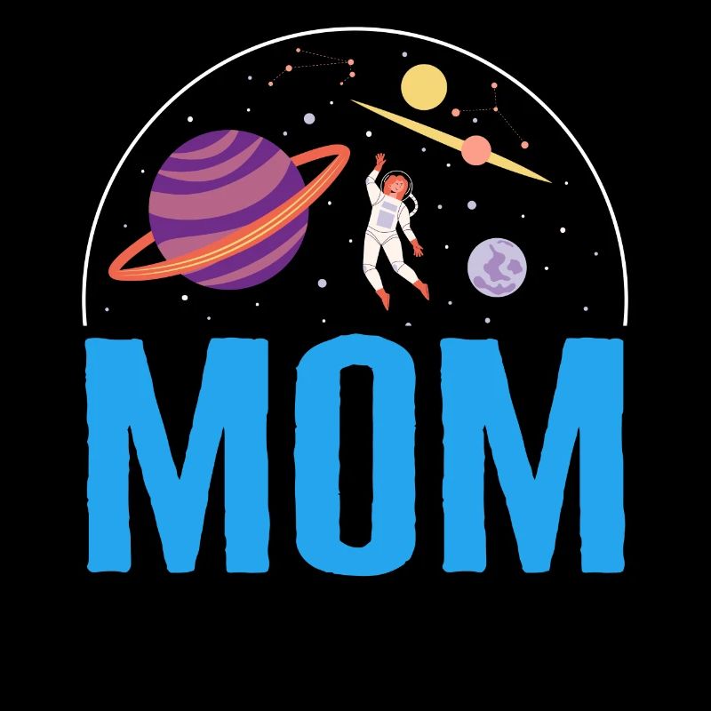 Space Mom Shirt, Mom Outer Space Tee, Astronautin