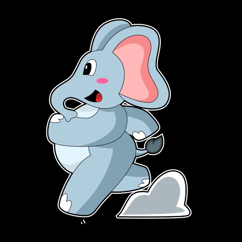 Elephant as jogger