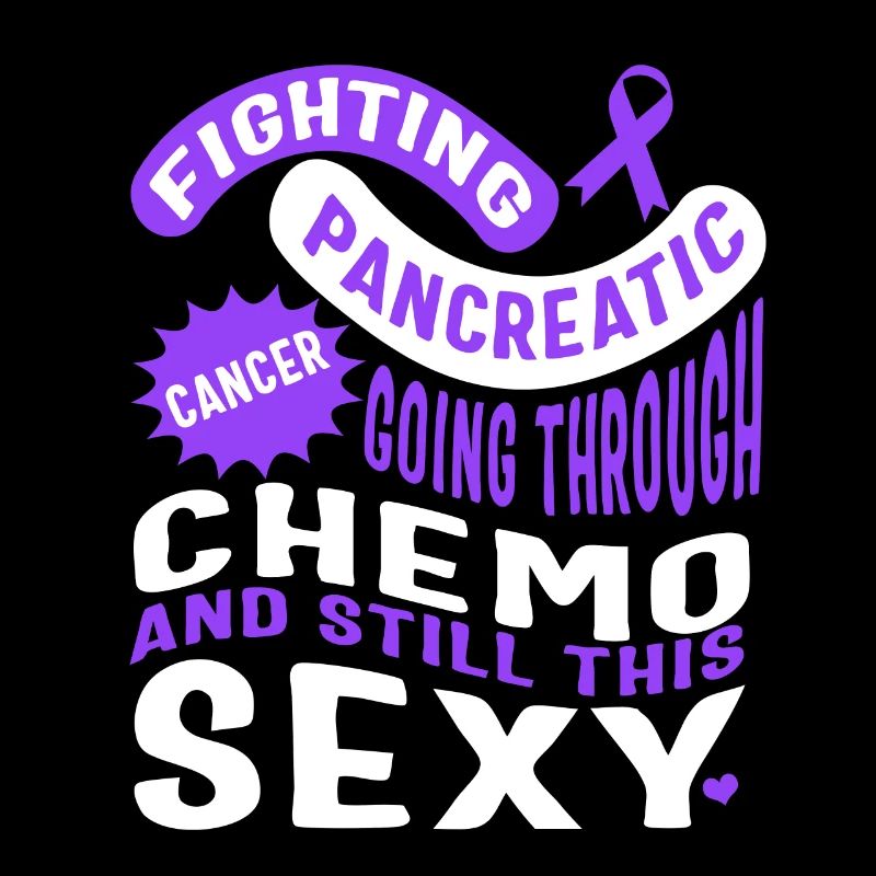 Bauchspeicheldrüsenkrebs-Hemd, geht durch Chemo