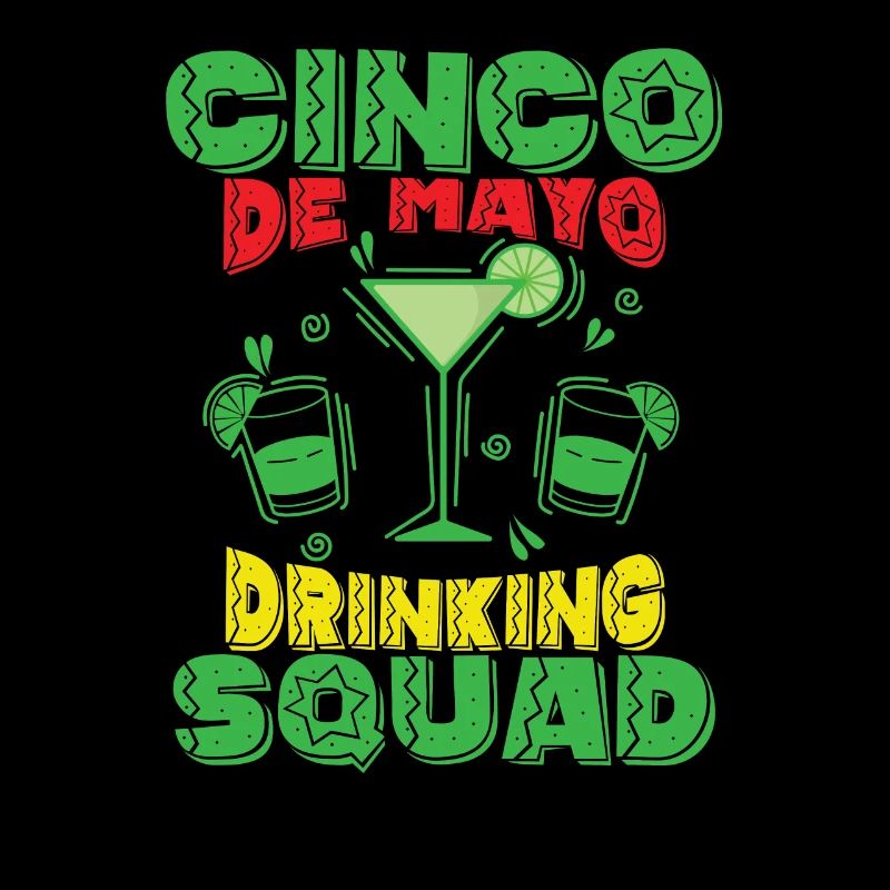 Cinco de Mayo Drinking Squad Holiday Mexico