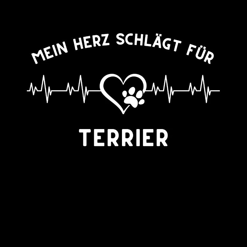 Herz schlägt terrier Geschenk Idee hunde spruch