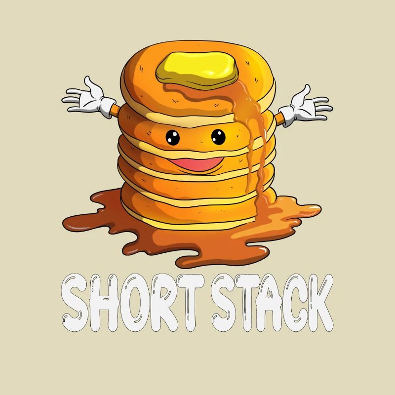 Kids Pancake Short Stack Funny Breakfast Outfit