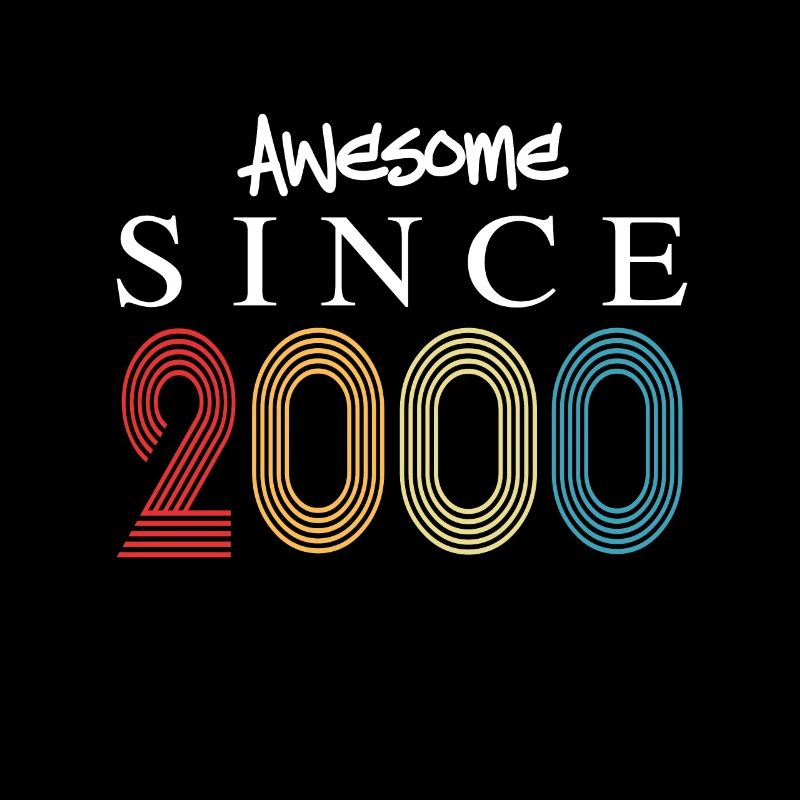 Awesome Since 2000 Birthday 2000 Vintage 2000