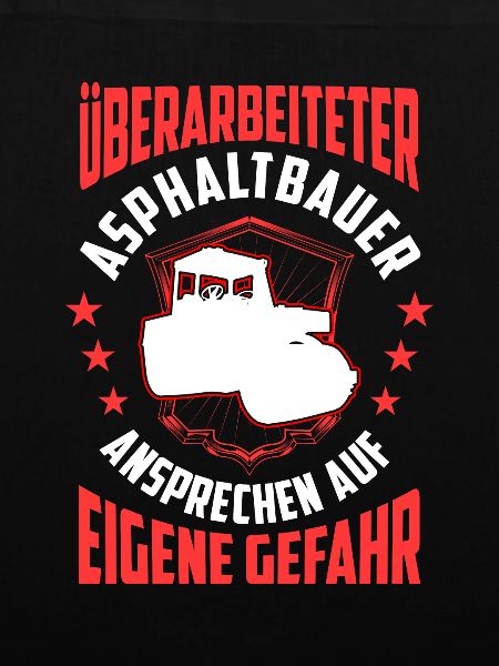 Überarbeiteter Asphaltbauer Asphaltierer