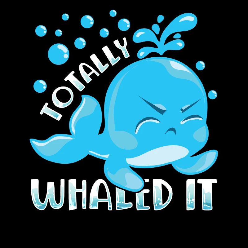 Totally Whaled It Cute Whale Cute Animals Fish