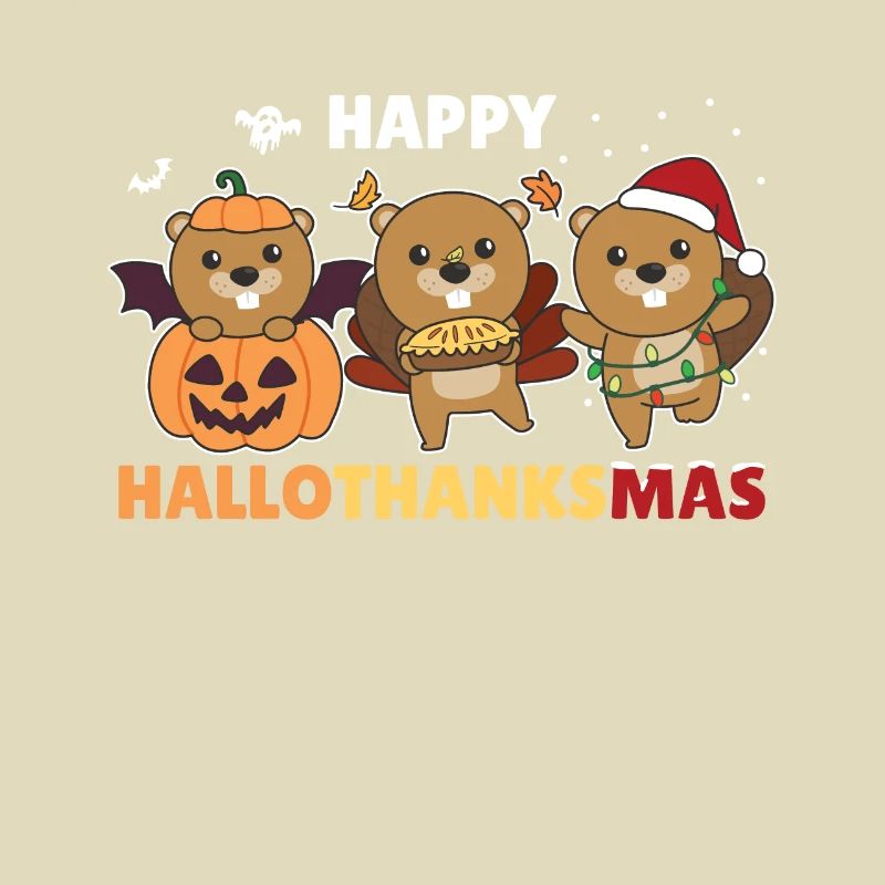 Happy Hallothanksmas Biber Weihnachts Biber