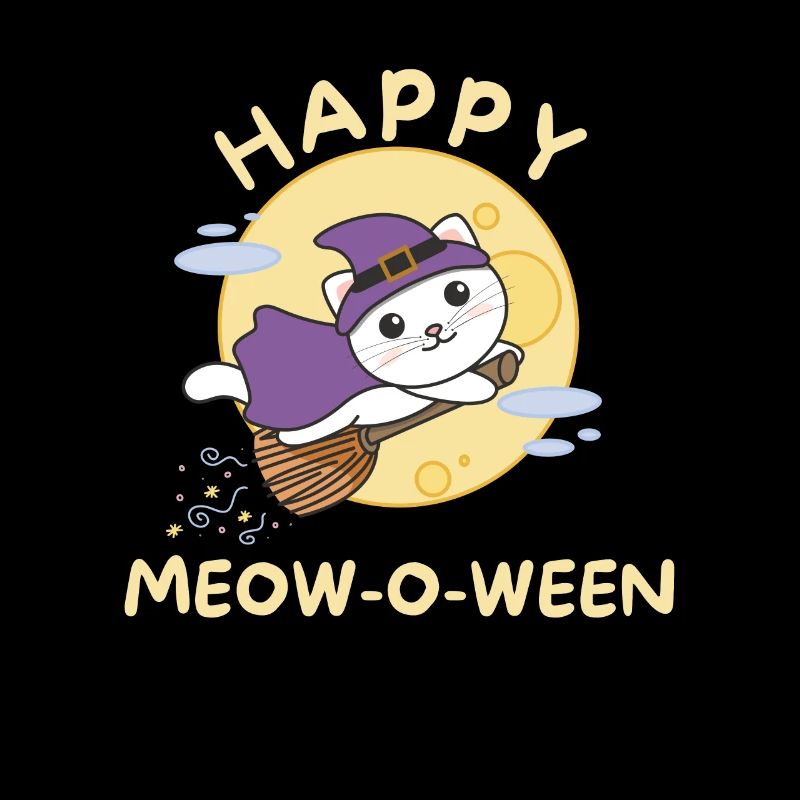 Chat Joyeux Halloween Joyeux Miaou-o-ween