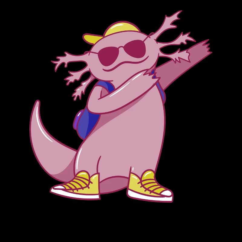 Axolotl Dancing Funny Dabbing Axolotl