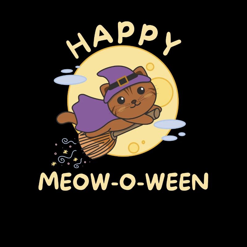 Chat Joyeux Halloween Joyeux Miaou-o-ween