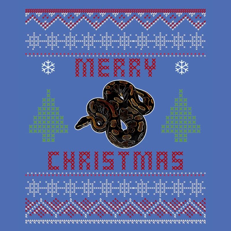 Ball Python Schlange Besitzer Weihnachten Pullover