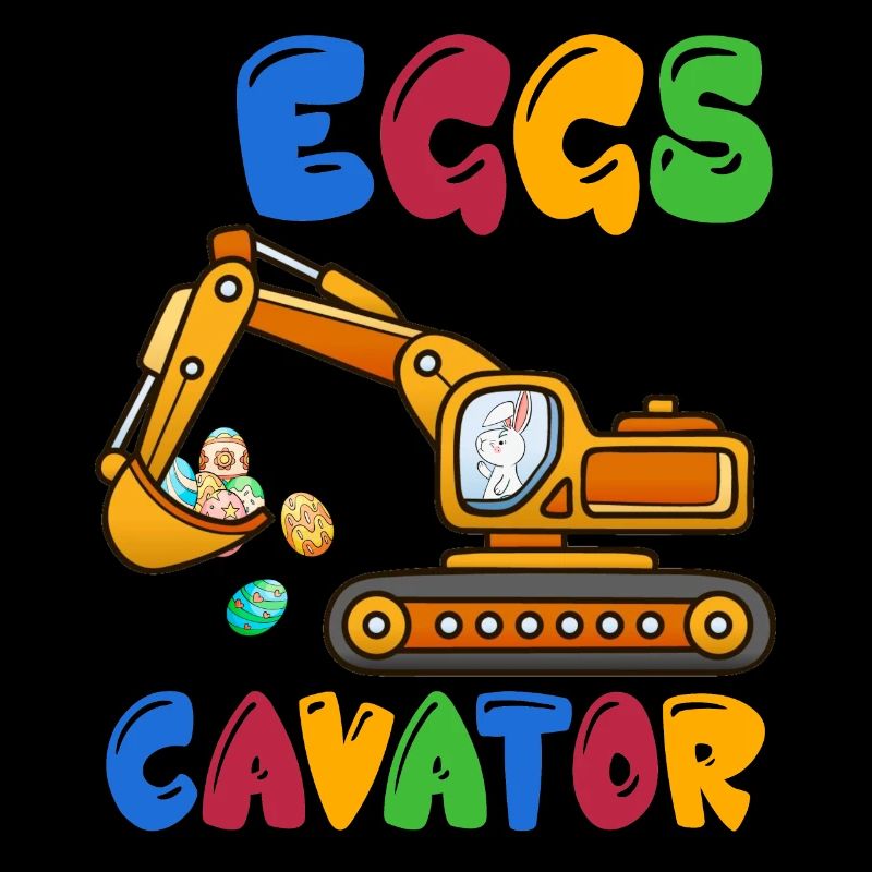 Lustige EierCavator Frohe Ostern Bagger Ei Kinder