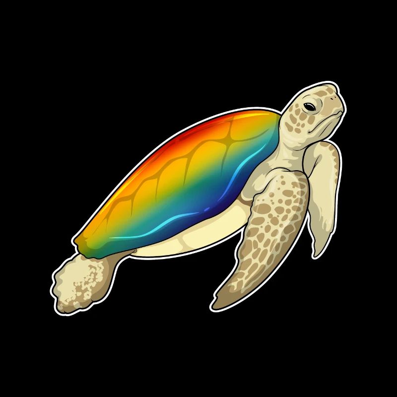 Schildkröte Regenbogen